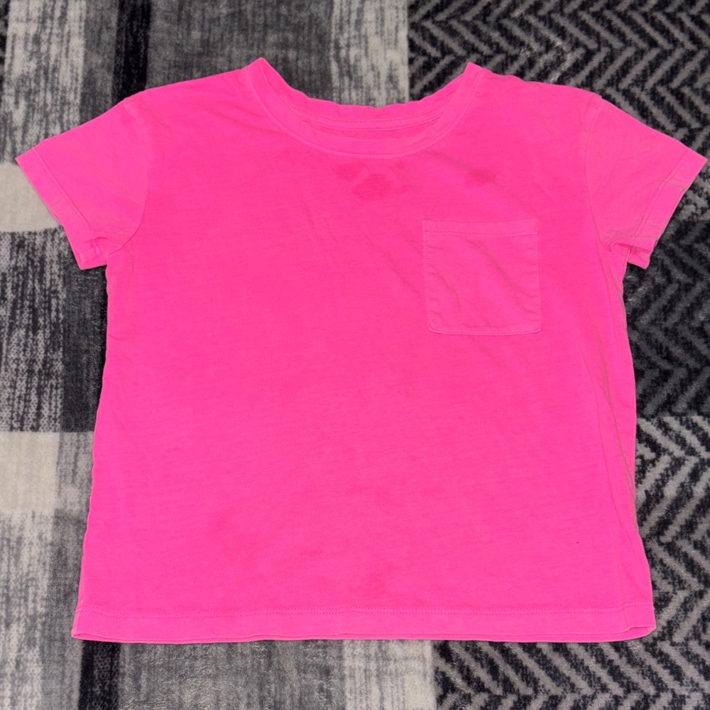 💰Cat & Jack Hot Pink Short Sleeve Pocket Tee